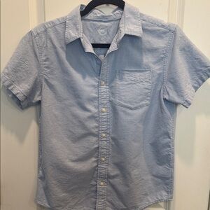 Wonder Nation Light Blue Casual Button Down Shirt